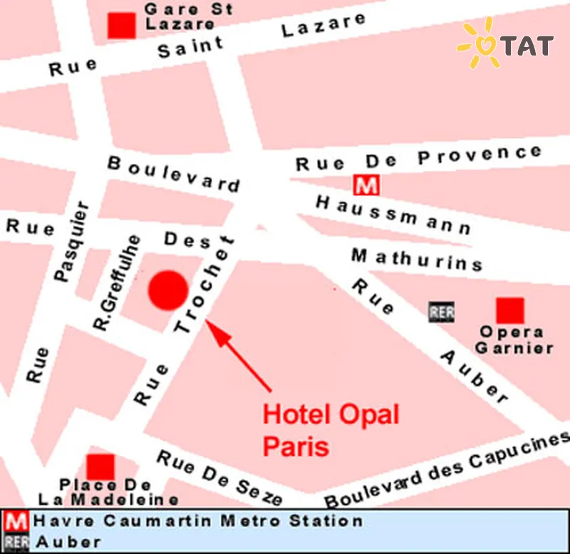 Фото отеля Opal 3* Париж Франція інше