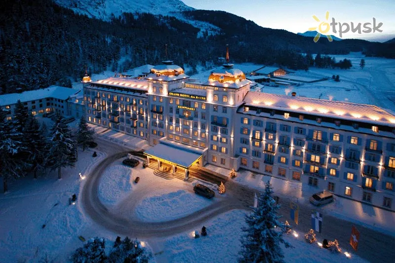 Фото отеля Kempinski Grand Hotel Des Bains 5* Sankt Moricas Šveicarija išorė ir baseinai