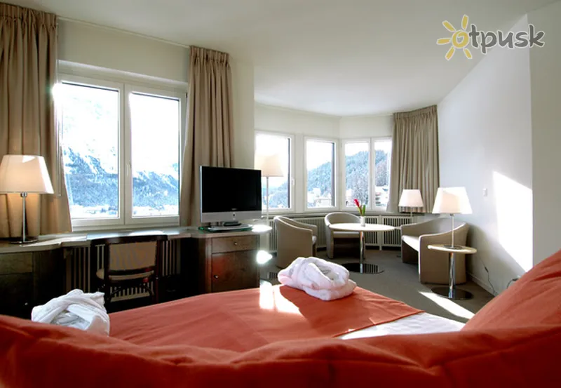 Фото отеля Schweizerhof 4* Sankt Moricas Šveicarija kambariai