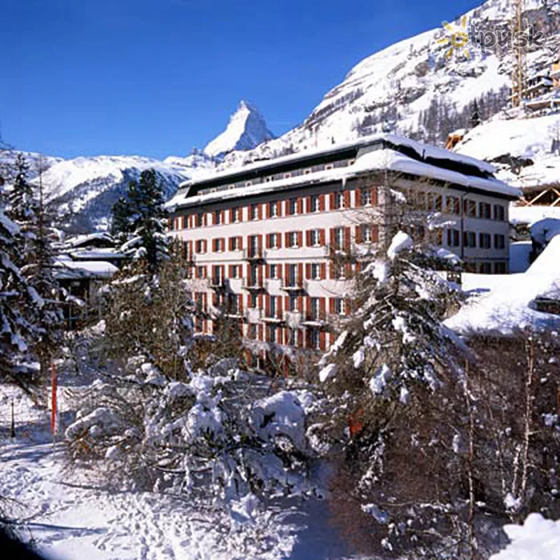 Фото отеля Monte Rosa 4* Zermatas Šveicarija išorė ir baseinai