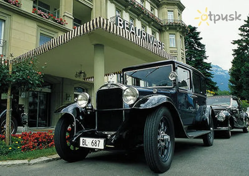 Фото отеля Lindner Grand Hotel Beau Rivage 5* Interlakenas Šveicarija išorė ir baseinai