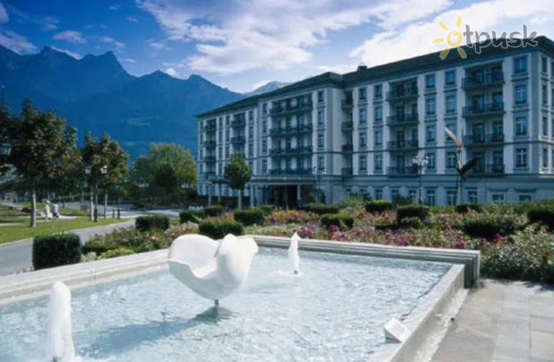 Фото отеля Grand Hotel Quellenhof 4* Bad Ragazas Šveicarija išorė ir baseinai