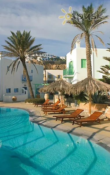 Фото отеля Mykonos Palace Beach Hotel 4* о. Миконос Греция экстерьер и бассейны