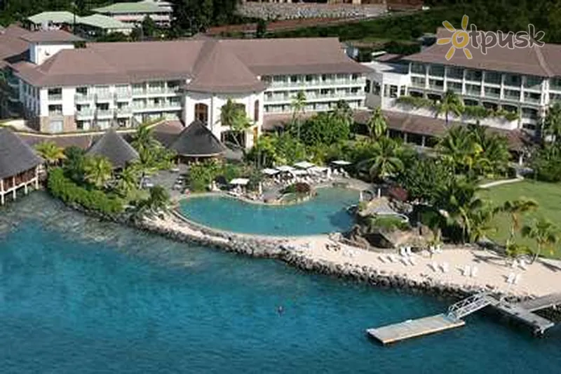 Фото отеля Hilton Tahiti 4* о. Таити Французская Полинезия экстерьер и бассейны