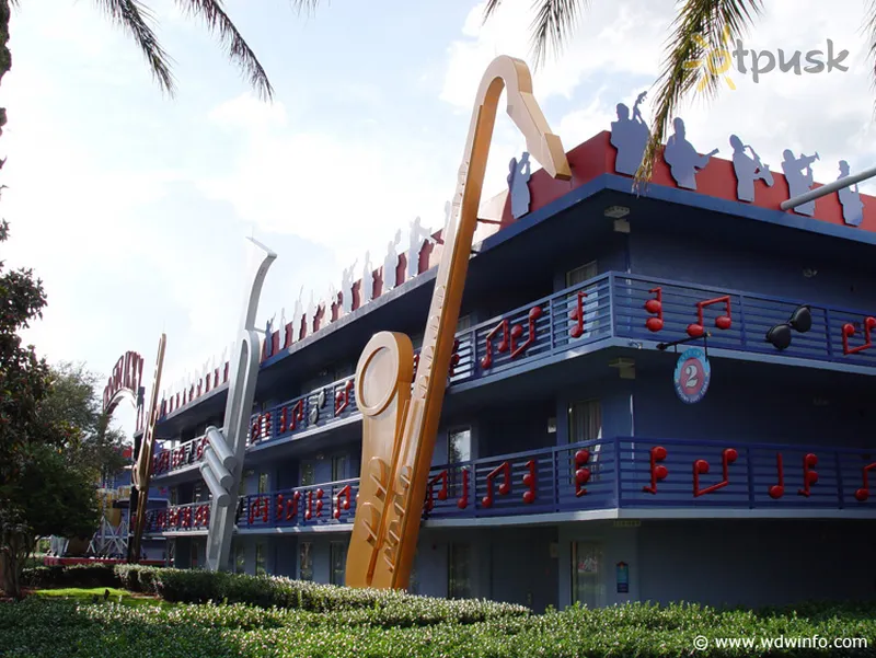 Фото отеля Disney's All-Star Music Resort 3* Орландо США экстерьер и бассейны