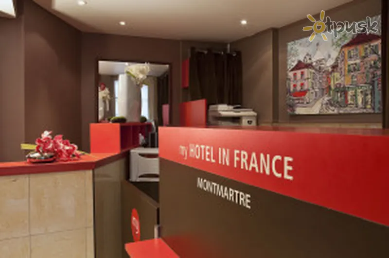 Фото отеля My Hotel In France Montmartre 2* Париж Франция лобби и интерьер