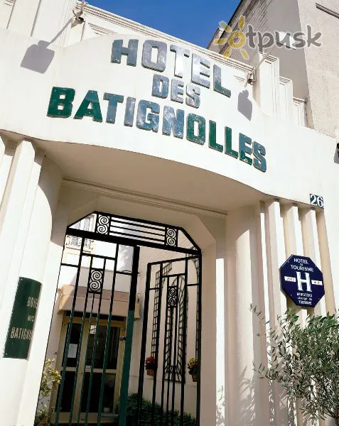 Фото отеля Des Batignolles 2* Париж Франція екстер'єр та басейни
