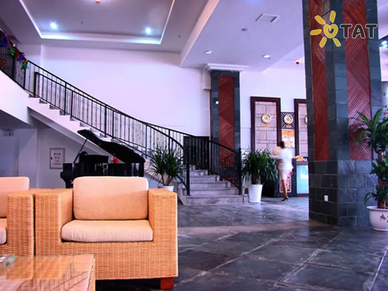 Фото отеля Nantian Hot Spring Resort 5* о. Хайнань Китай лобі та інтер'єр