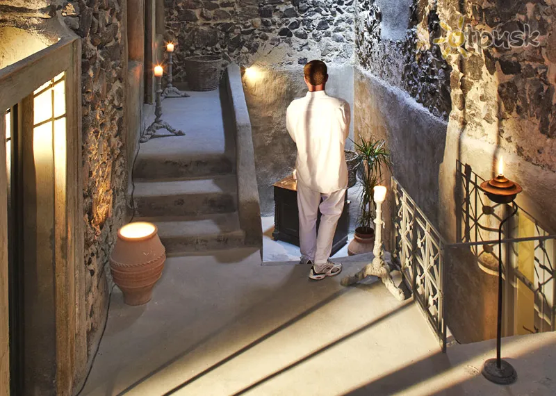 Фото отеля Zannos Melathron 5* par. Santorini Grieķija vestibils un interjers