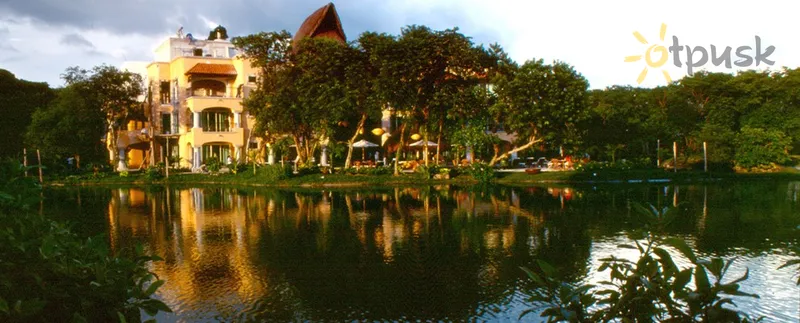 Фото отеля Eurostars Hacienda Vista Real Hotel 5* Плая дель Кармен Мексика экстерьер и бассейны