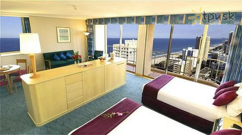 Фото отеля Holiday Inn Surfers Paradise 4* Zelta krasts Austrālija istabas