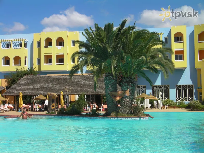 Фото отеля Hawai Beach Club Hotel 3* Hamametas Tunisas išorė ir baseinai