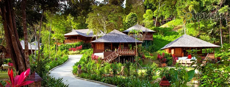 Фото отеля Bunga Raya Island Resort 5* Kota Kinabalu Malaizija išorė ir baseinai