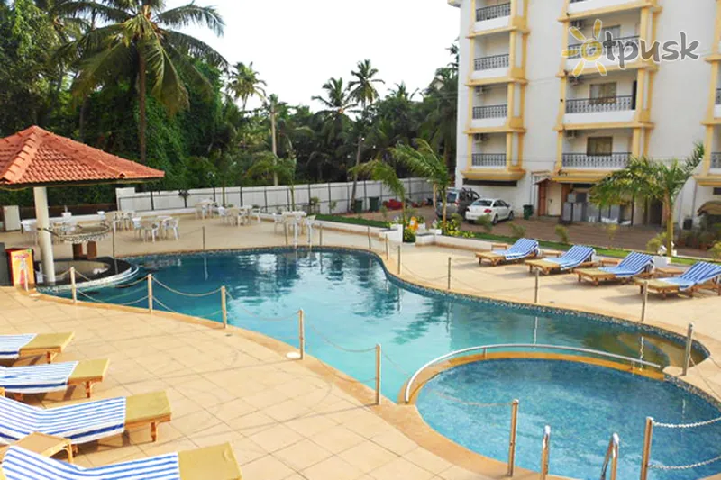 Фото отеля Colva Kinara Hotel 3* Pietų goa Indija išorė ir baseinai