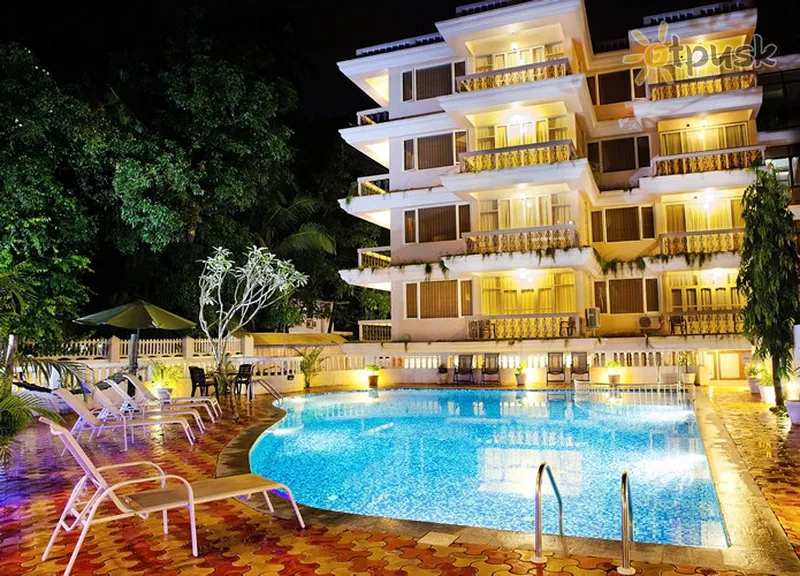Фото отеля Quality Inn Ocean Palms Goa 4* Šiaurės Goa Indija išorė ir baseinai