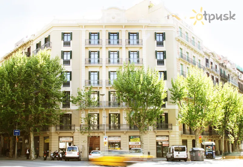 Фото отеля MH Apartamentos Suites 3* Barselona Ispanija išorė ir baseinai