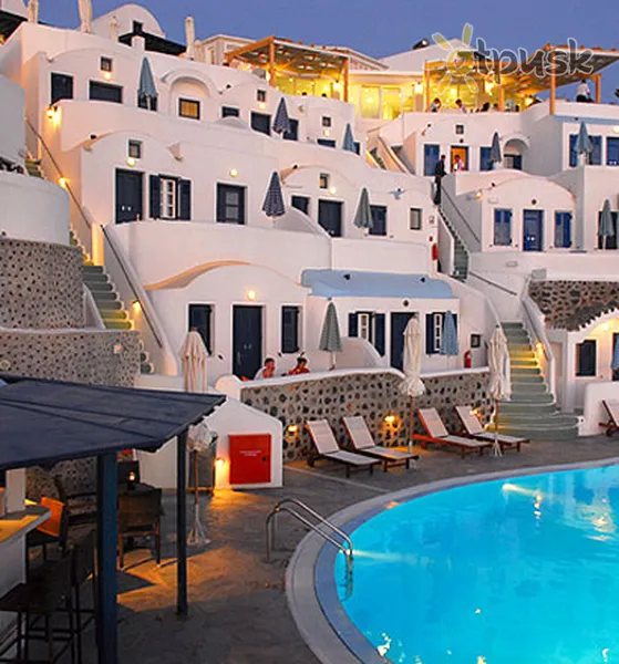 Фото отеля Volcano View Hotel & Villas 4* о. Санторини Греция экстерьер и бассейны
