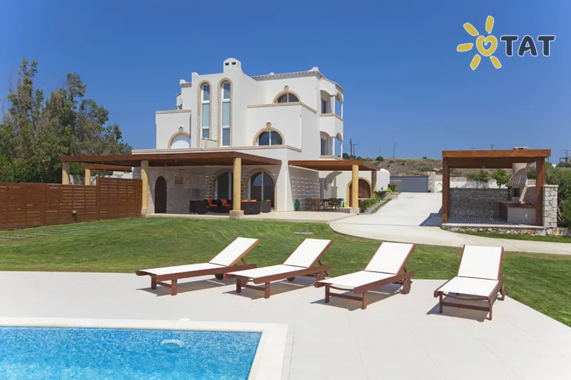 Фото отеля Kiotari Beach Villa 5* Rodas Graikija išorė ir baseinai