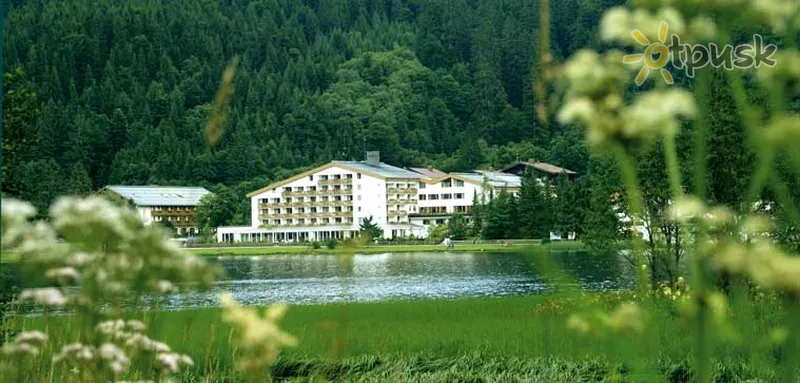 Фото отеля Arabella Alpenhotel am Spitzingsee 4* Misbach Vācija ārpuse un baseini