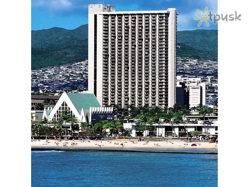 Фото отеля Hilton Waikiki Beach 4* Гавайские острова США экстерьер и бассейны