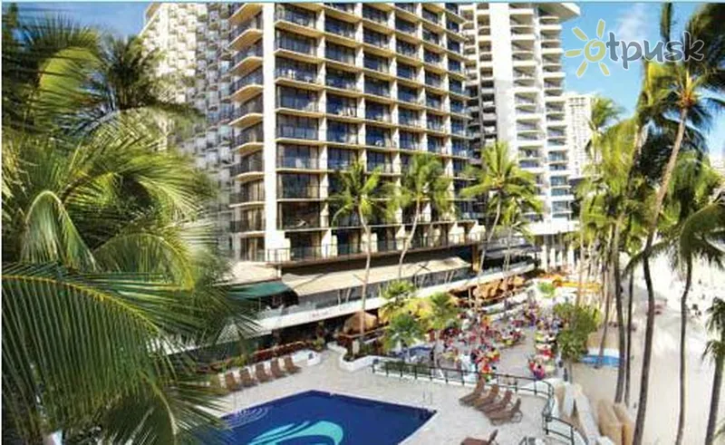 Фото отеля Outrigger Waikiki on the Beach 4* Гавайські острови США екстер'єр та басейни