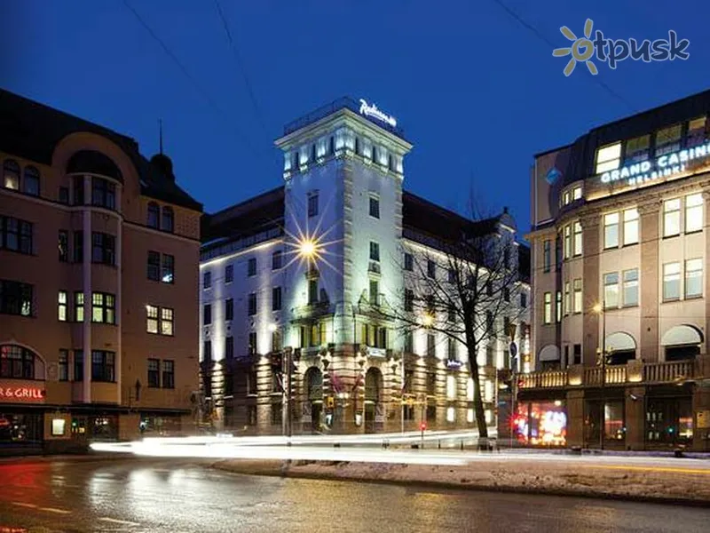 Фото отеля Radisson Blu Plaza Hotel 4* Helsinkis Suomija išorė ir baseinai