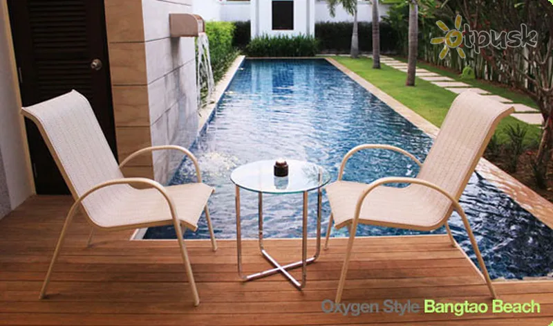 Фото отеля Two Villas Holiday Oxygen Style Bangtao Beach 4* о. Пхукет Таїланд екстер'єр та басейни