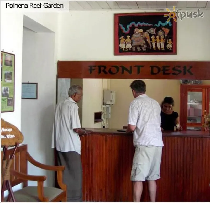 Фото отеля Polhena Reef Garden Hotel 3* Матара Шри-Ланка лобби и интерьер
