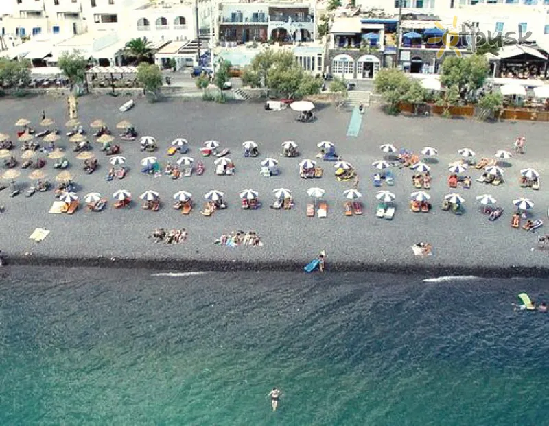 Фото отеля Poseidon Beach Hotel 2* о. Санторіні Греція пляж