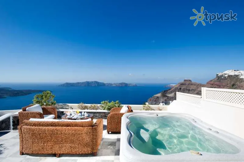 Фото отеля Santorini Luxury Villas 5* о. Санторини Греция экстерьер и бассейны