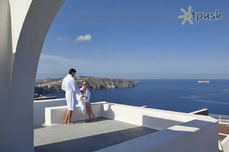 Фото отеля Thermes Luxury Villas 3* о. Санторини Греция экстерьер и бассейны