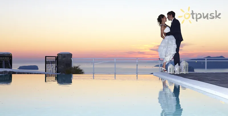 Фото отеля Thermes Luxury Villas 3* Santorini Graikija išorė ir baseinai