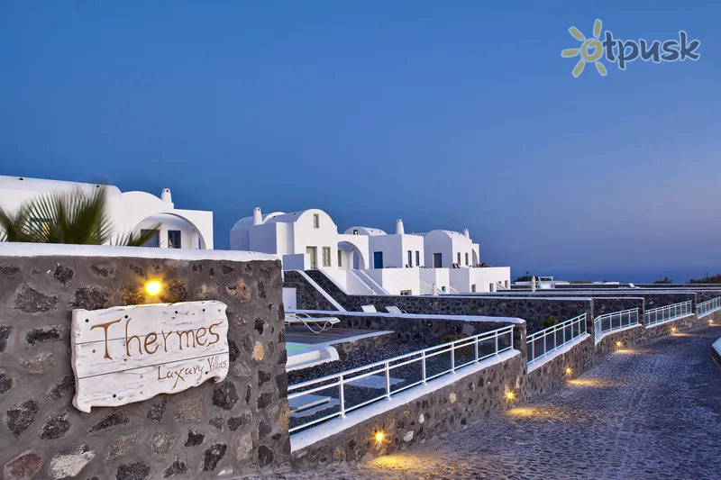 Фото отеля Thermes Luxury Villas 3* Santorini Graikija išorė ir baseinai