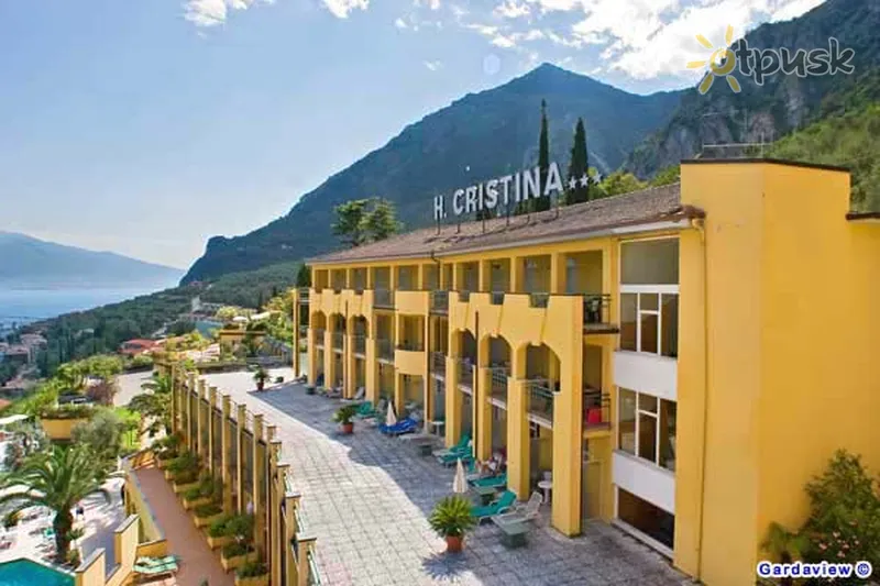 Фото отеля Cristina 3* Ežeras garda Italija išorė ir baseinai