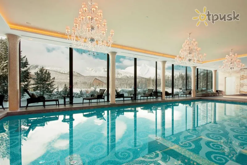 Фото отеля Grand Hotel Kempinski High Tatras 5* Штрбске Плесо Словакия экстерьер и бассейны