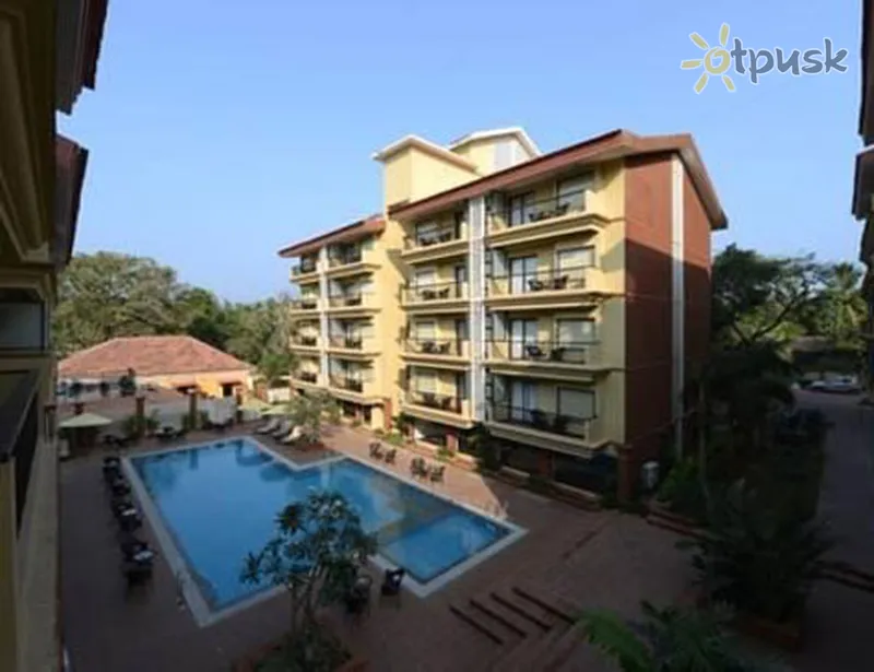 Фото отеля Deltin Suites 4* Šiaurės Goa Indija išorė ir baseinai