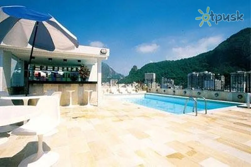 Фото отеля Copacabana Mar Hotel 4* Рио-де-Жанейро Бразилия экстерьер и бассейны