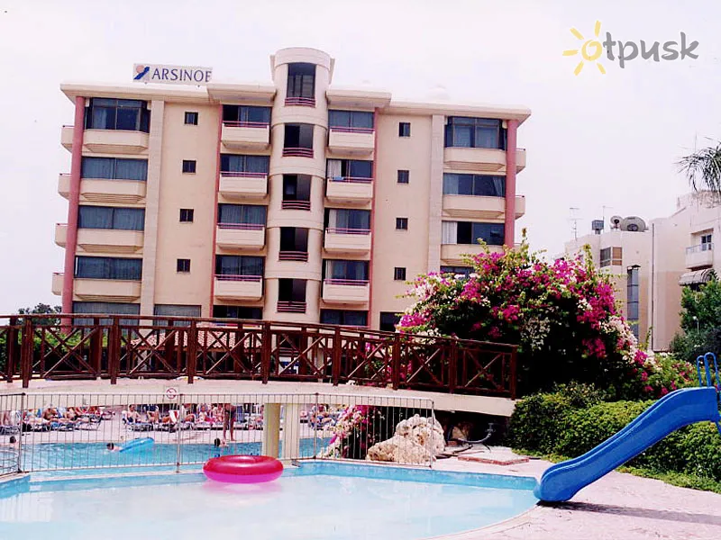 Фото отеля Arsinoe Beach Hotel 3* Limasolis Kipras išorė ir baseinai