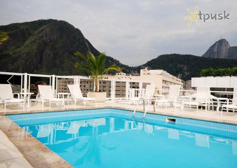 Фото отеля Atlantico Copacabana 4* Rio de Žaneiras Brazilija išorė ir baseinai