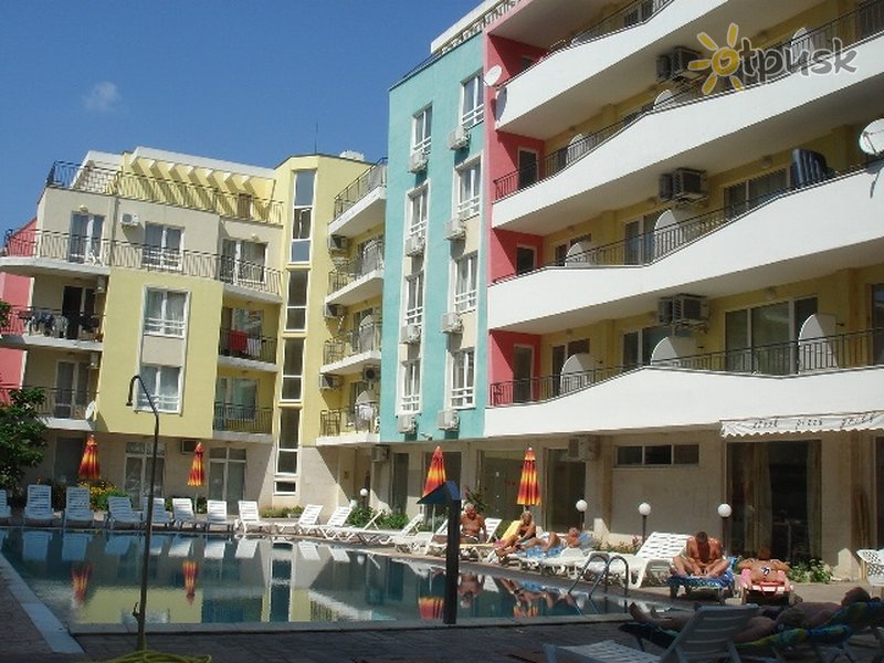 Фото отеля Blue Marine Aparthotel 3* Солнечный берег Болгария экстерьер и бассейны