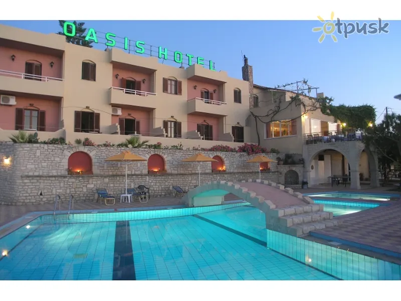 Фото отеля Oasis Hotel 3* par. Krēta - Retimno Grieķija ārpuse un baseini