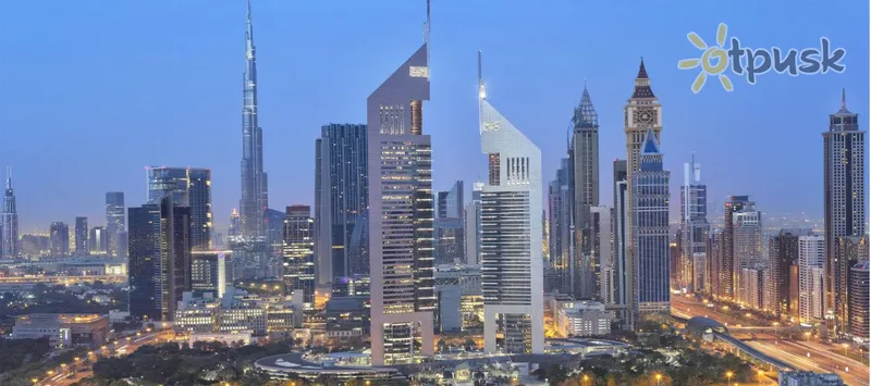 Фото отеля Jumeirah Emirates Towers 5* Dubajus JAE išorė ir baseinai