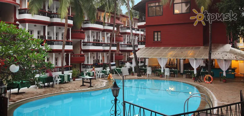 Фото отеля Santiago Beach Resort 3* Šiaurės Goa Indija išorė ir baseinai