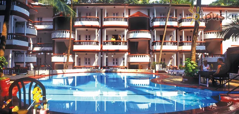 Фото отеля Santiago Beach Resort 3* Šiaurės Goa Indija išorė ir baseinai
