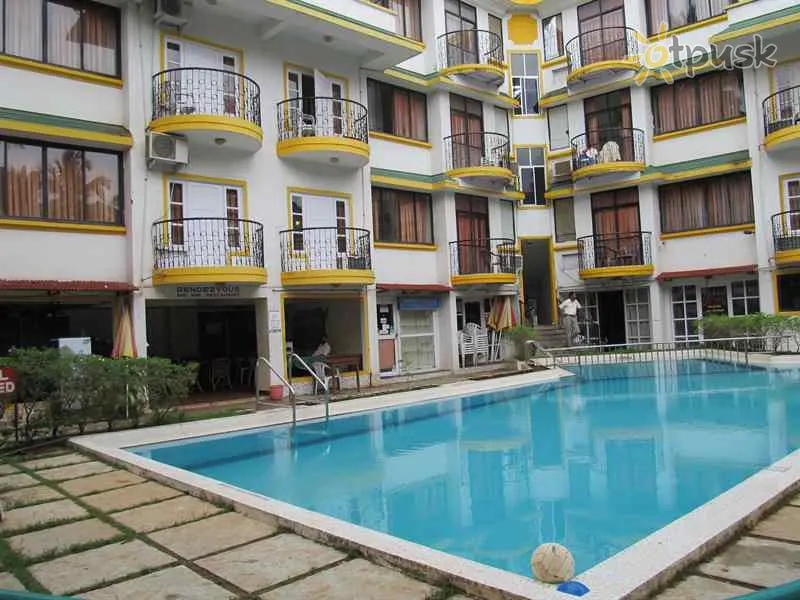 Фото отеля Resorte Santa Monica 3* Šiaurės Goa Indija išorė ir baseinai