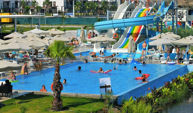 Фото отеля Jiva Beach Resort 5* Fethiye Turkija vandens parkas, kalneliai
