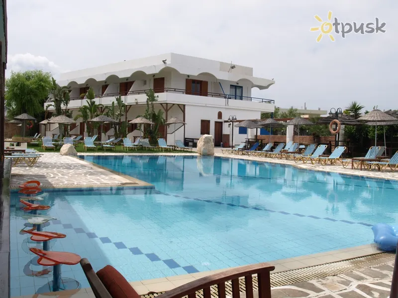 Фото отеля Aquarius Beach Hotel 3* Rodas Graikija išorė ir baseinai