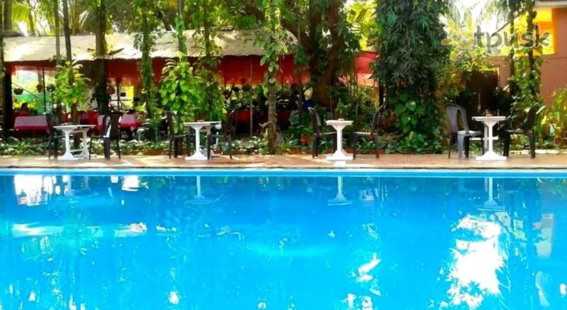 Фото отеля Poonam Guesthouse 2* Šiaurės Goa Indija išorė ir baseinai