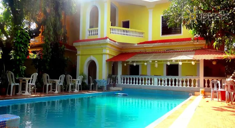 Фото отеля Poonam Guesthouse 2* Šiaurės Goa Indija išorė ir baseinai