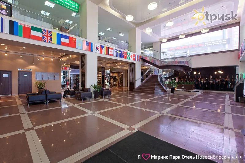 Фото отеля Маринс Парк Отель Новосибирск 4* Новосибирск россия лобби и интерьер